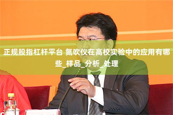 正规股指杠杆平台 氮吹仪在高校实验中的应用有哪些_样品_分析_处理
